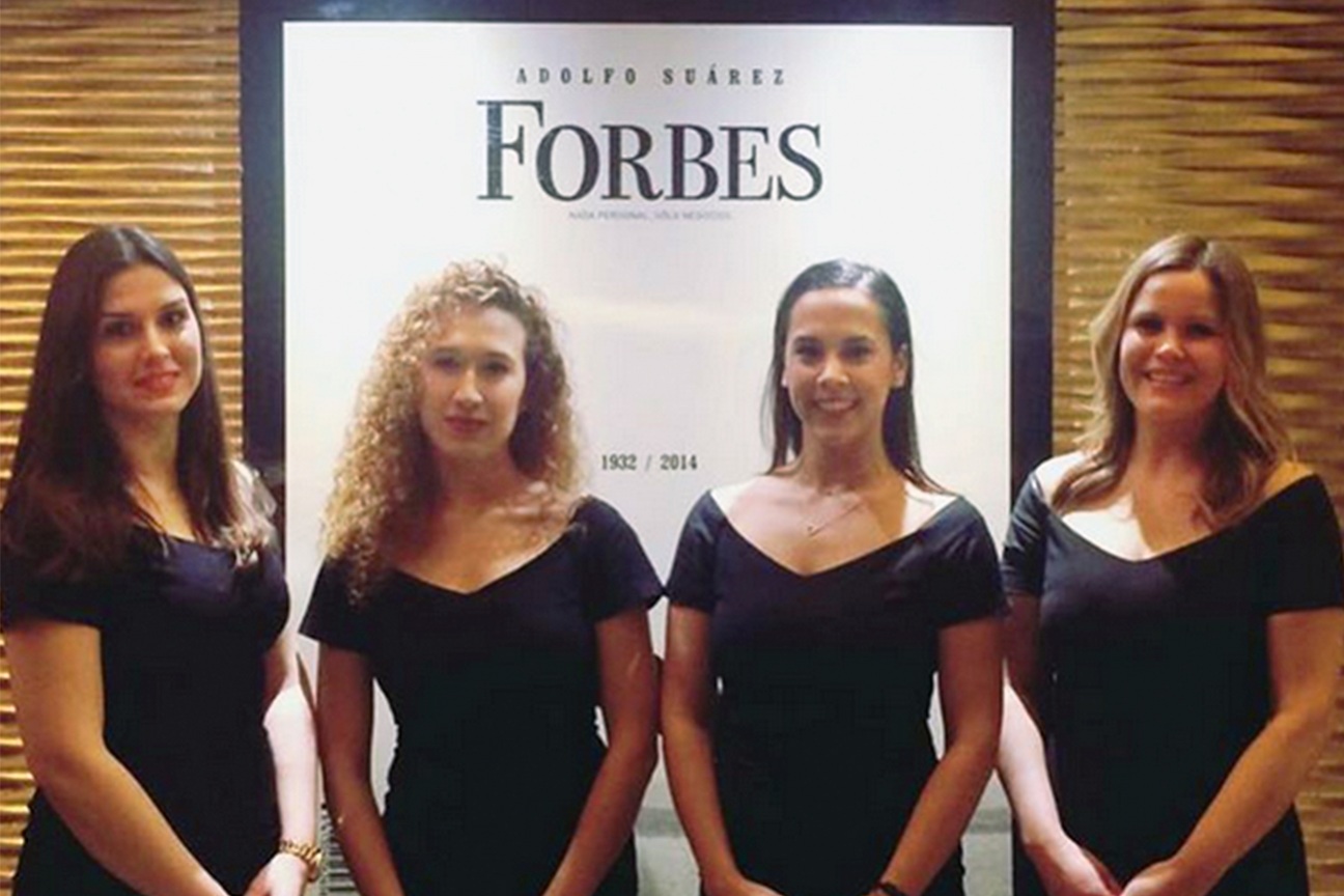 Siglo XXI Azafatas en la entrega del Premio al mejor CEO de España del 2016 de la Revista Forbes